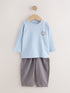Blue Long Sleeve Top and Trousers Set (3mths-7yrs) - Blue / 12-18 Months (80-86cm)