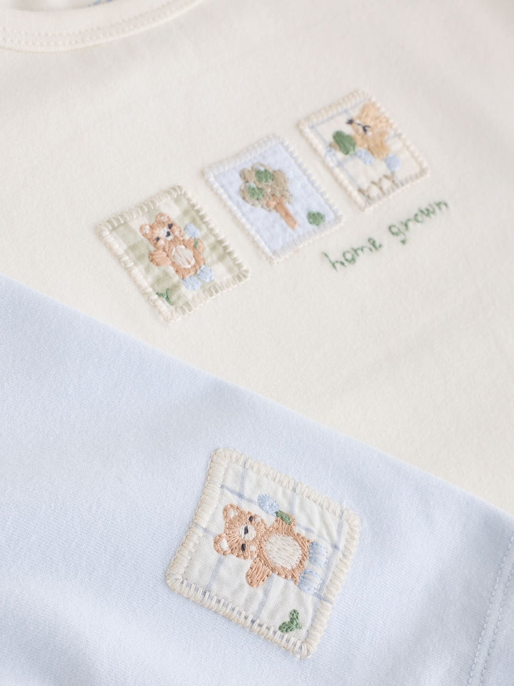 Blue/Cream Bertie Bear