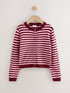 Pink and Berry Stripe Knit Cardigan (3-16yrs) - Size 3 Years (98cm) - Pink and Berry Stripe