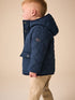Navy Quilted Borg Lined Coat (3mths-7yrs) - Navy / 12 - 18 Months (80 - 86cm)
