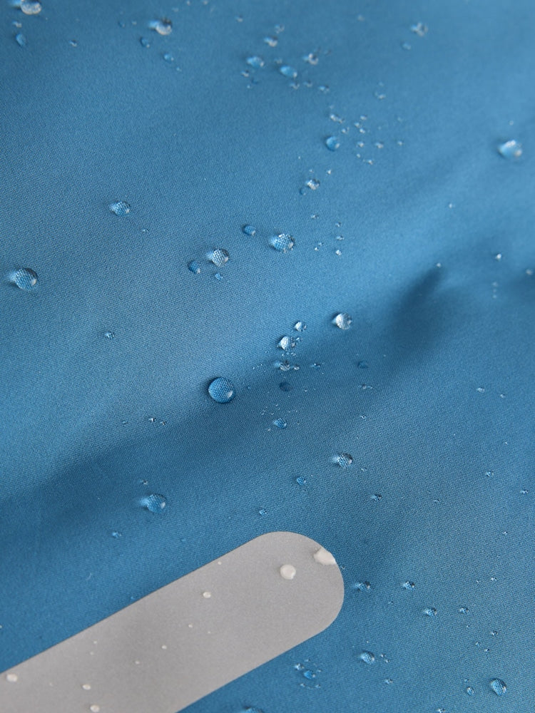 Blue Colour Block Waterproof Padded Coat (12mths-10yrs)