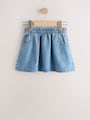 Mid Blue Denim Button Detail Skirt (3mths-7yrs) - Size 3-6 Months (62-68cm)
