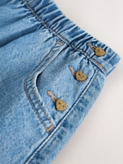 Mid Blue Denim Button Detail Skirt (3mths-7yrs) - Size 3-6 Months (62-68cm)