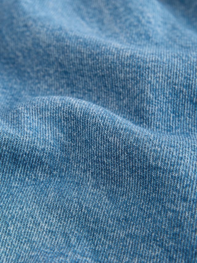 Mid Blue Denim Button Detail Skirt (3mths-7yrs) - Size 3-6 Months (62-68cm)