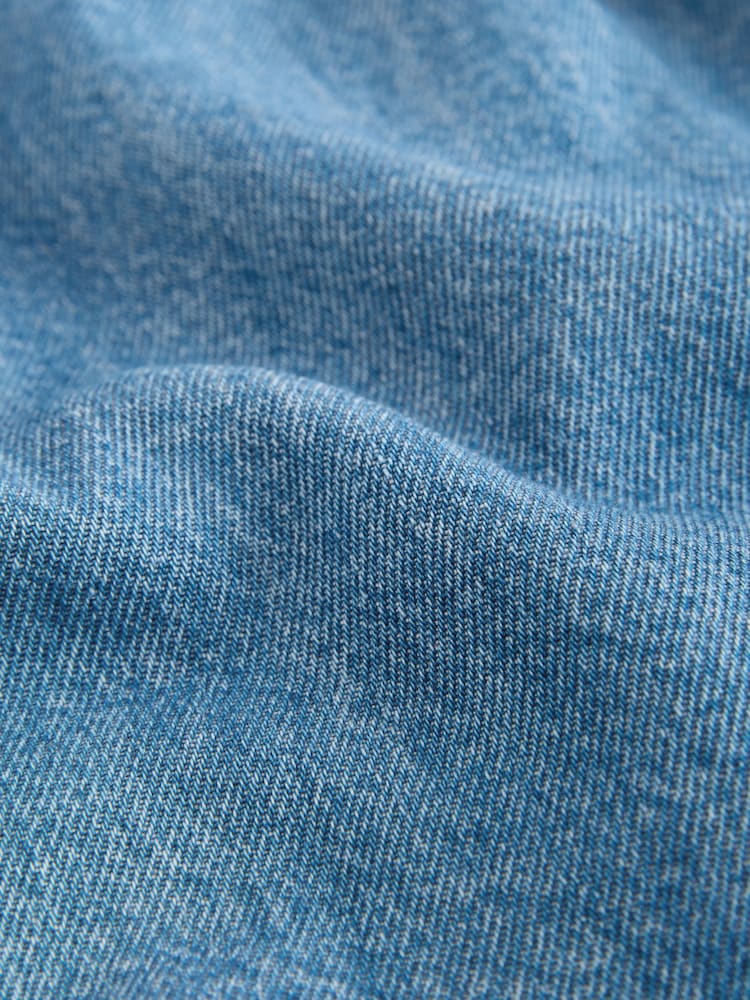 Mid Blue Denim Button Detail Skirt (3mths-7yrs) - Size 3-6 Months (62-68cm)