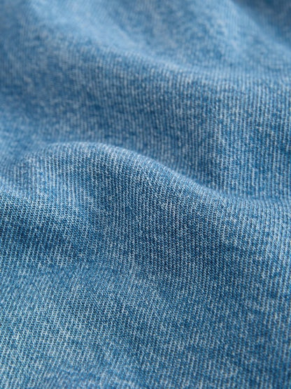 Mid Blue Denim Button Detail Skirt (3mths-7yrs) - Size 3-6 Months (62-68cm)