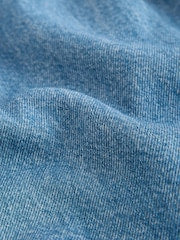 Mid Blue Denim Button Detail Skirt (3mths-7yrs) - Size 3-6 Months (62-68cm)