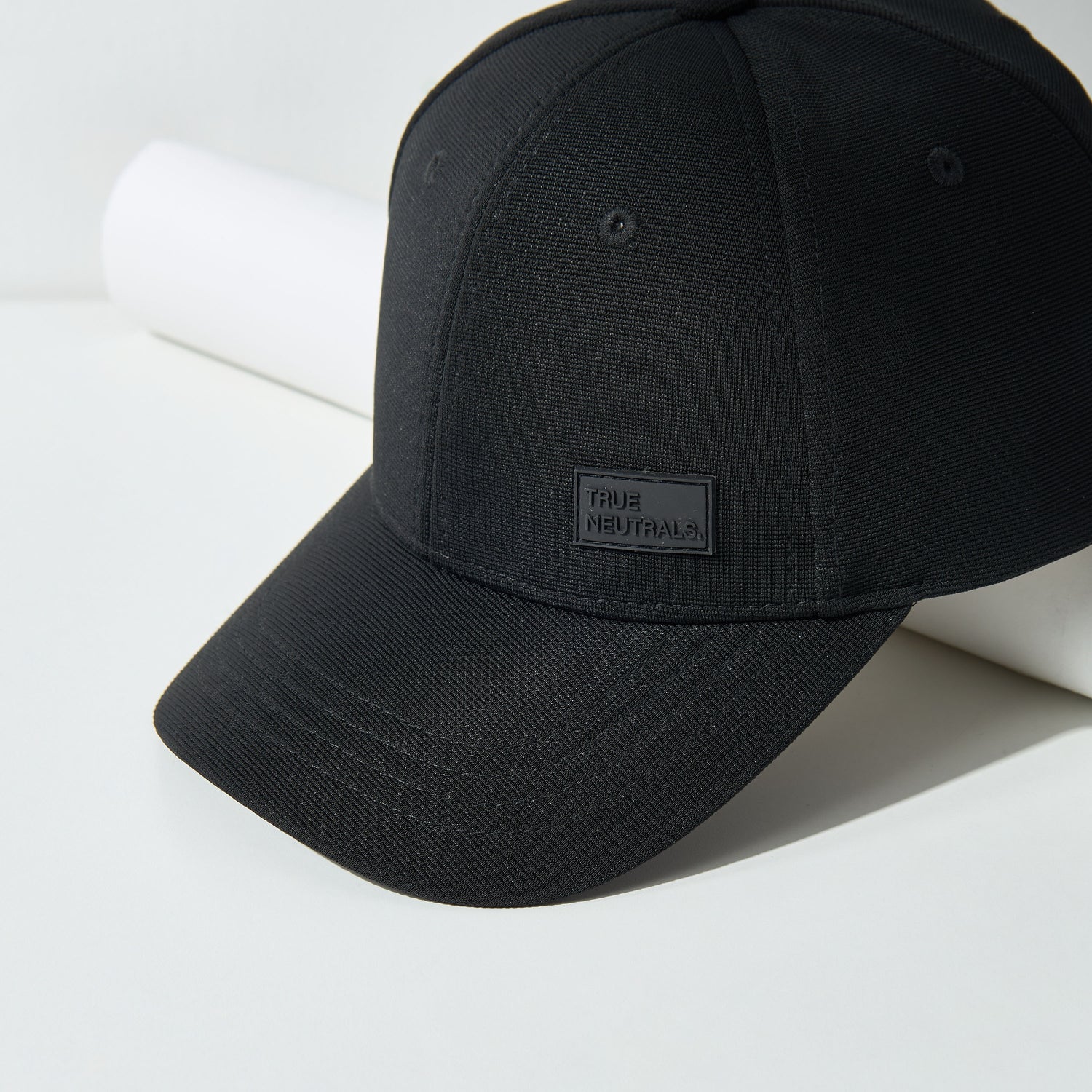 Textured Hat with Snap Button Closure