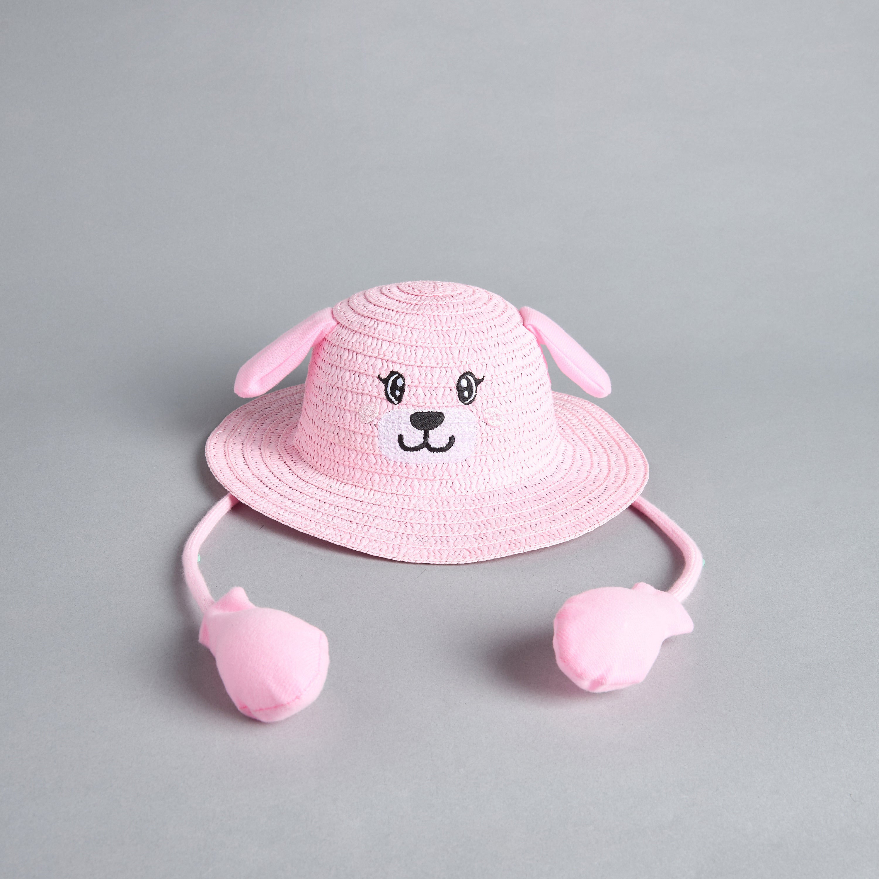 Textured Hat with Moving Ears - Pink / 3-5 yrs