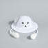 Animal Face Embroidered Hat with Moving Ears - White / 1-3 yrs