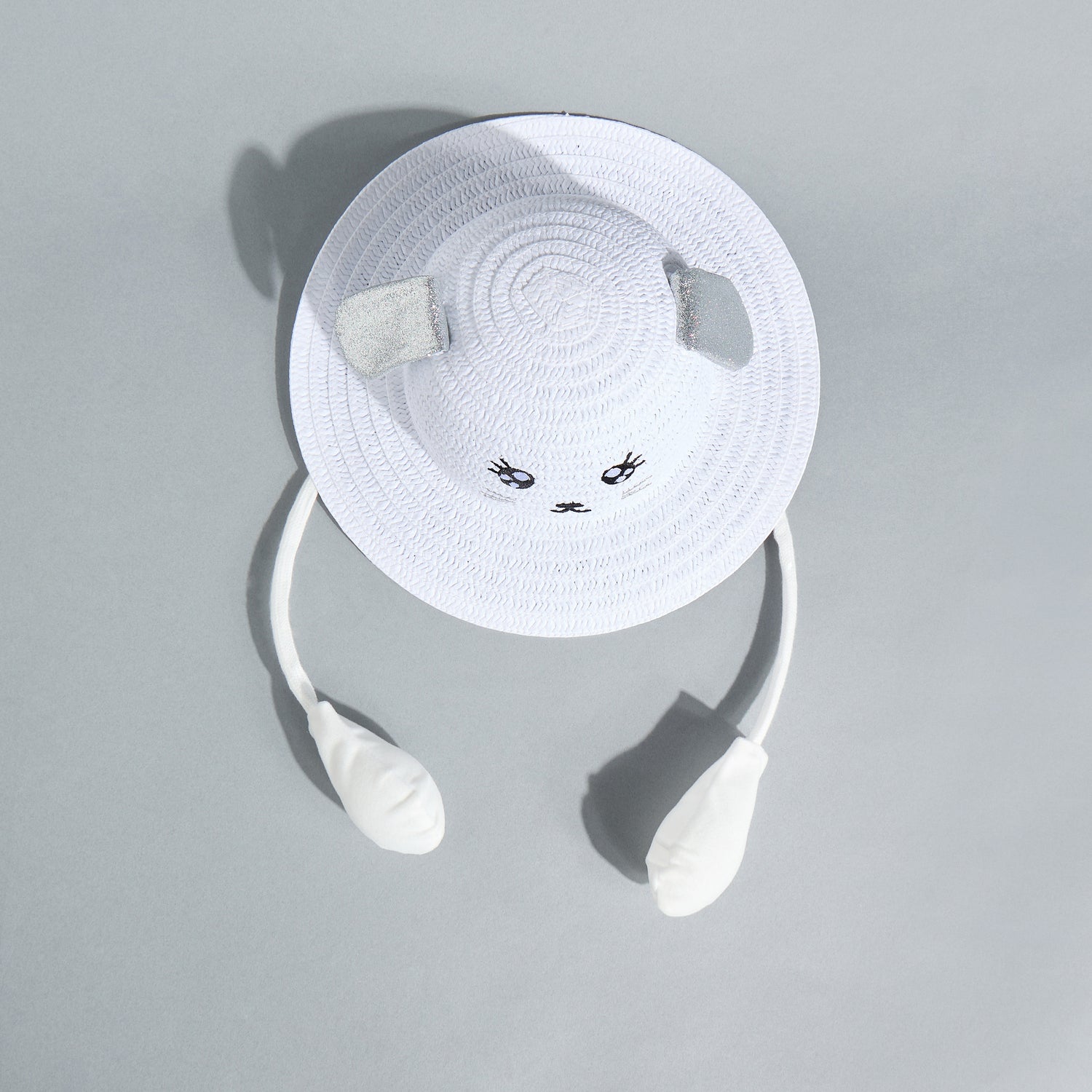 Animal Face Embroidered Hat with Moving Ears