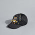 Applique Baseball Cap with Hook and Loop Strap Closure - Black / 1-3 yrs