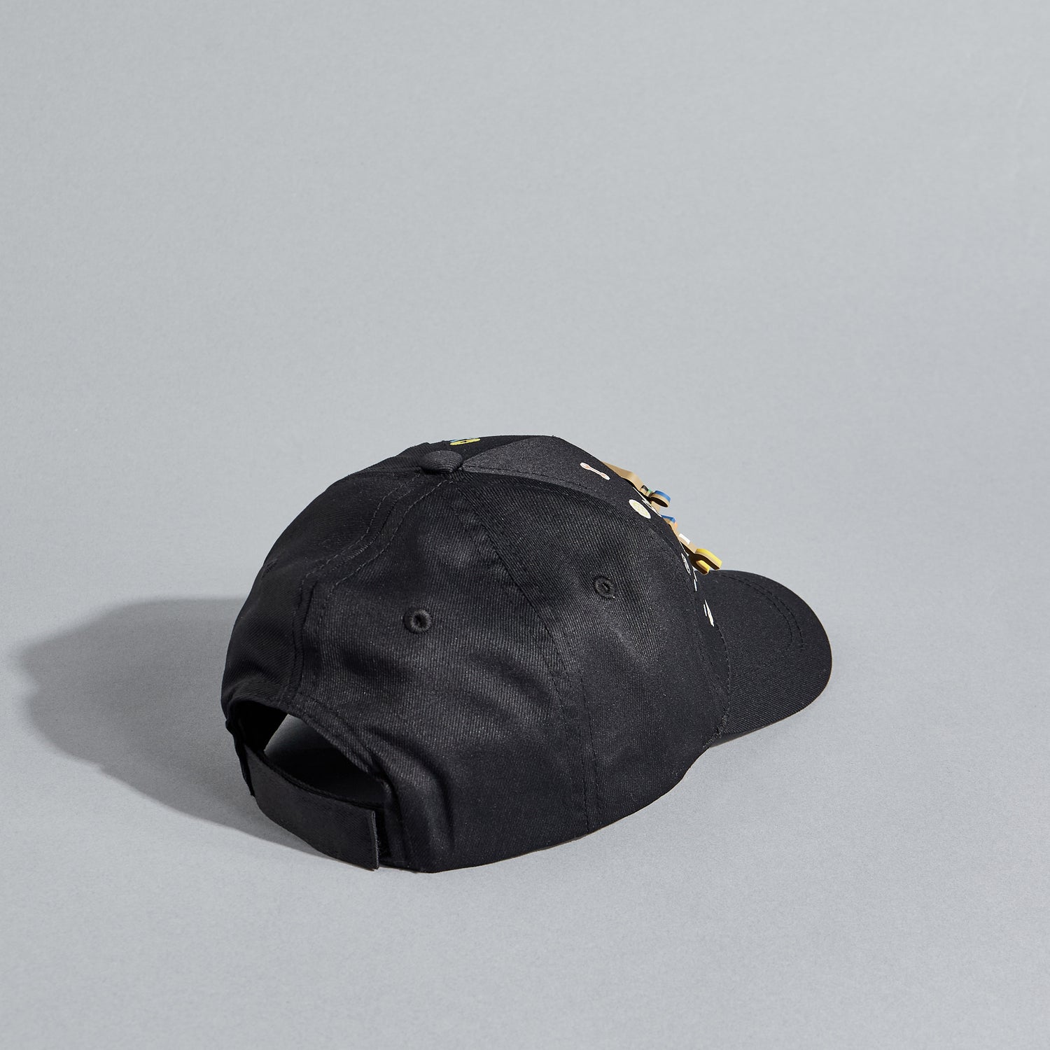 Applique Baseball Cap with Hook and Loop Strap Closure