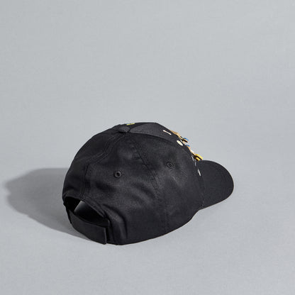 Applique Baseball Cap with Hook and Loop Strap Closure
