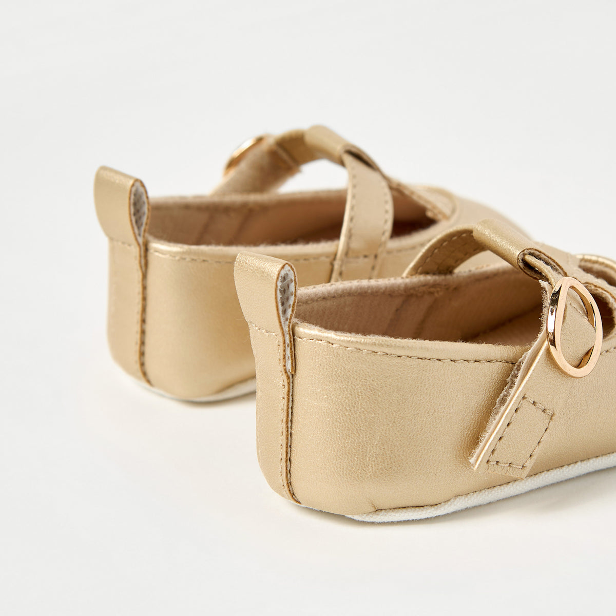 Giggles Solid Booties with Hook and Loop Closure
