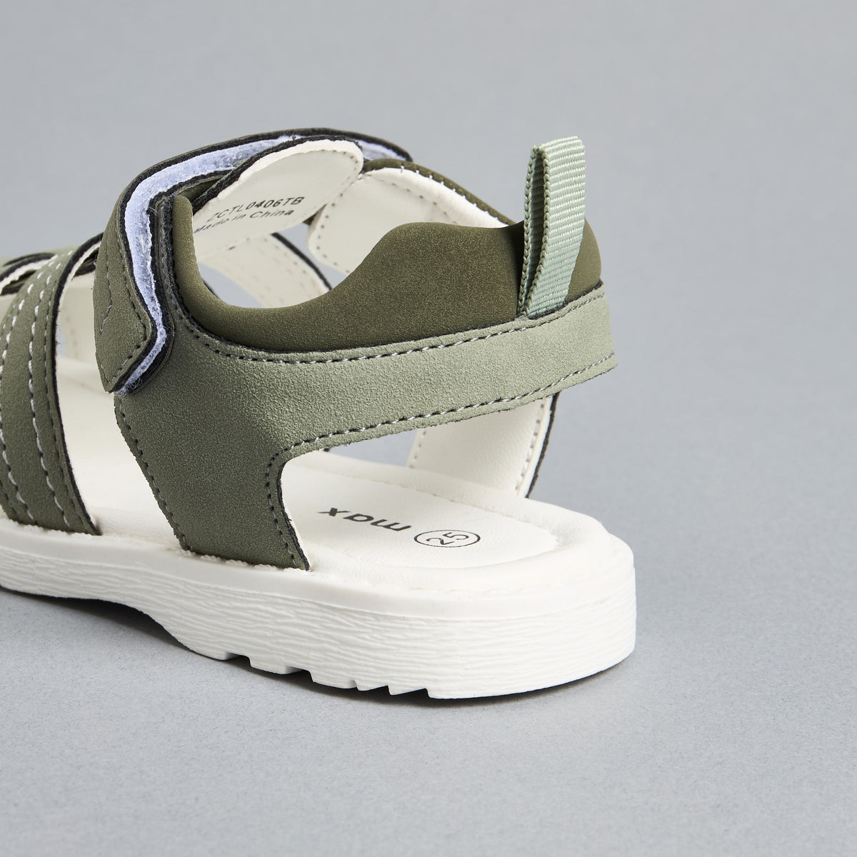 Textured Fisherman Sandals with Hook and Loop Closure