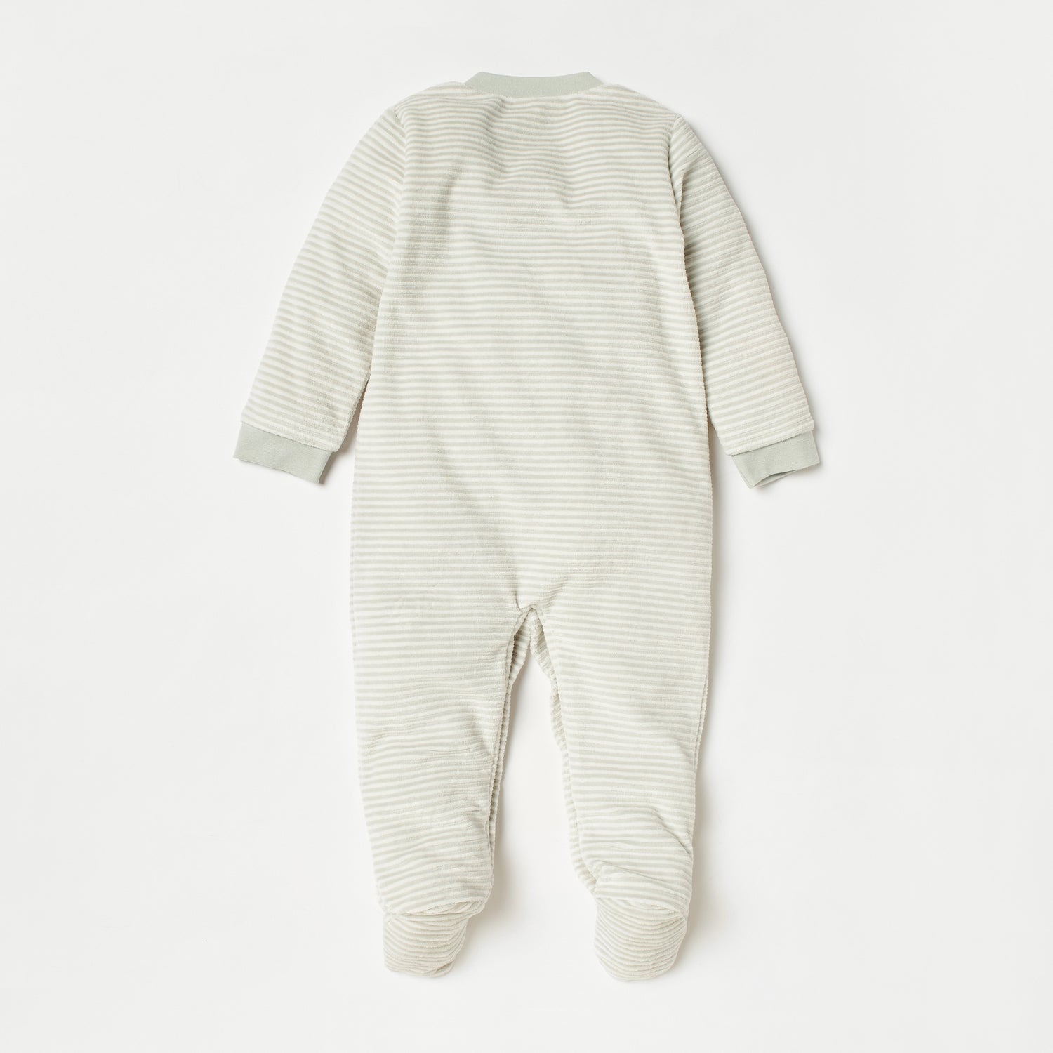 Juniors Striped Closed Feet Sleepsuit with Long Sleeves