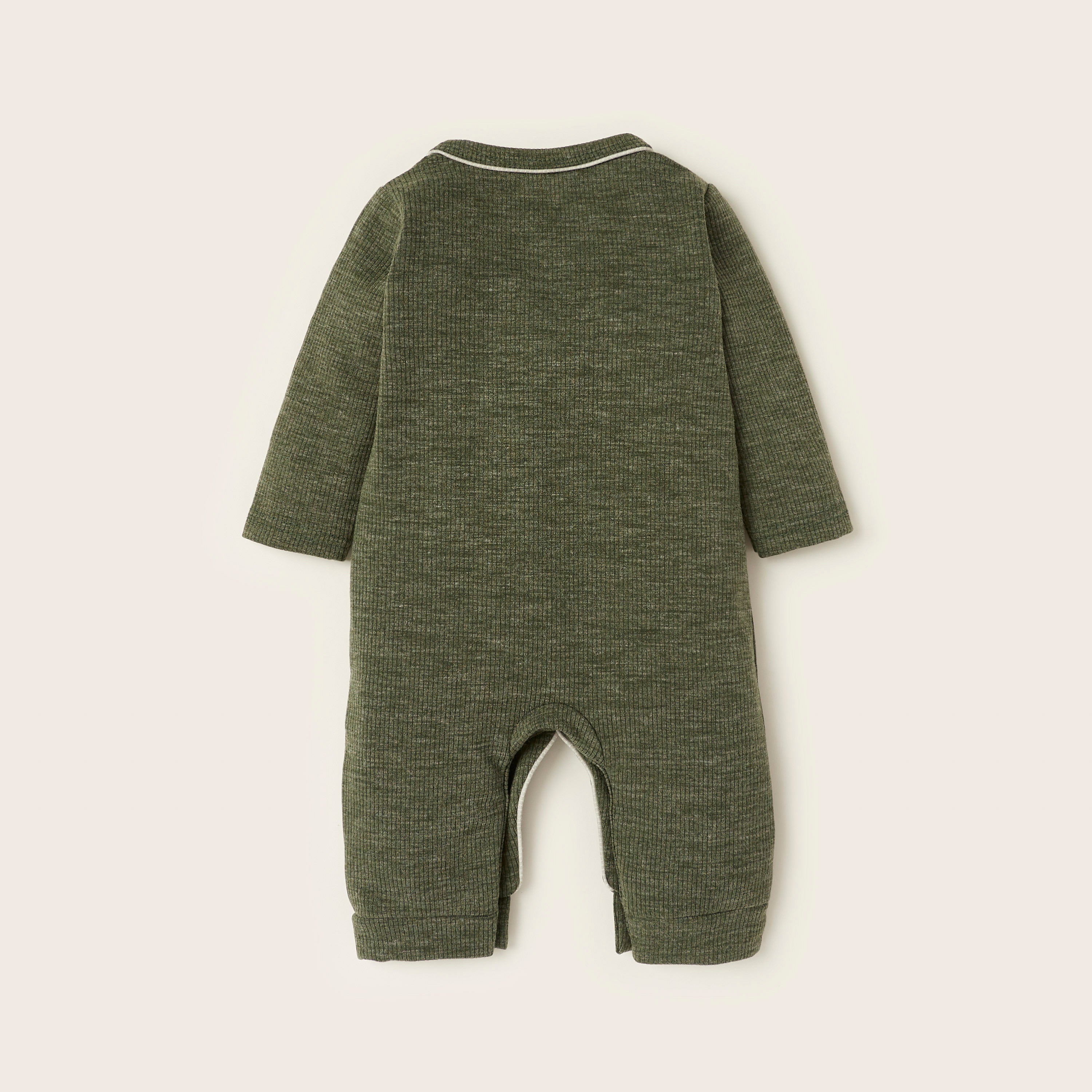 Juniors Textured Sleepsuit with Long Sleeves