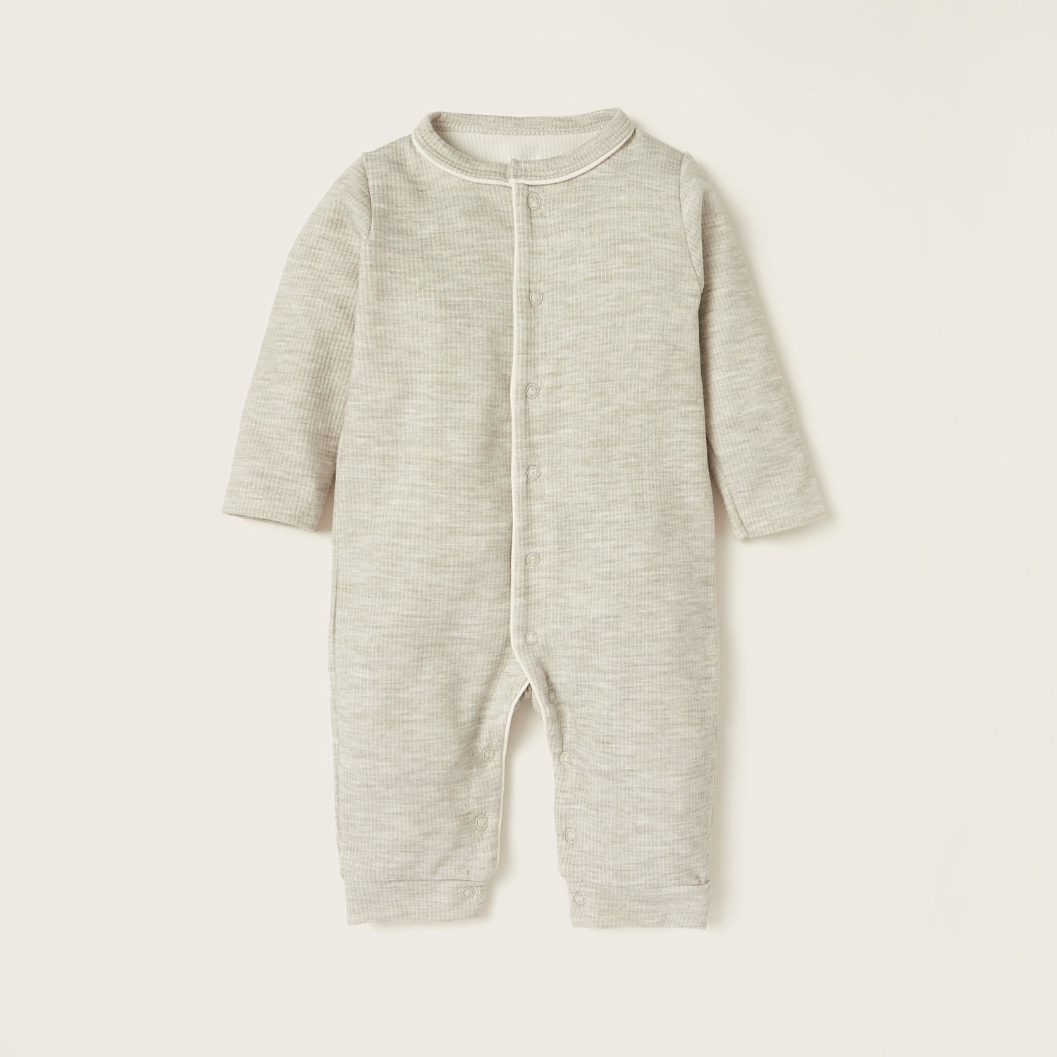 Juniors Textured Sleepsuit with Long Sleeves - Grey / 12-18 mths