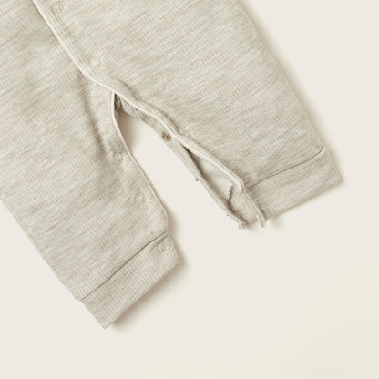 Juniors Textured Sleepsuit with Long Sleeves
