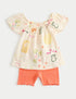 Cotton Rich Printed Top & Bottom Set (0 Months-5 Years)