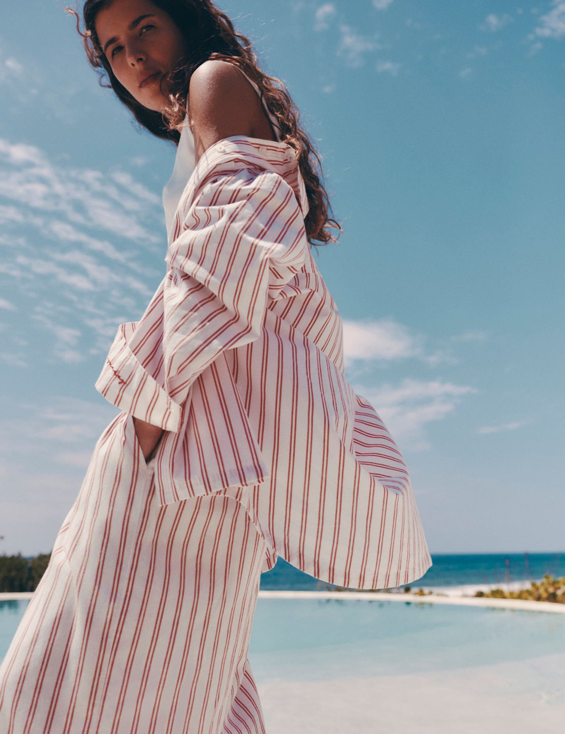 Pure Cotton Striped Pyjama Shirt