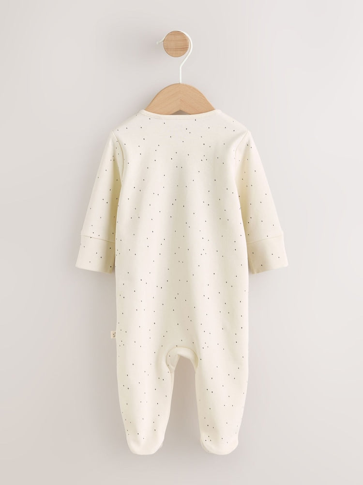 Cream My First Fathers Day Baby Sleepsuit (0-18mths)