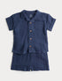 2 Piece Pure Cotton Outfit (0-5 Yrs) - NAVY MIX / 12-18 Months
