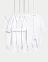 5 Pack Pure Cotton Sleepsuits (5lbs-3 Yrs) - WHITE / 12-18 Months