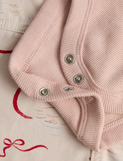 Mouse Print Woven Dungaree Outfit (0 - 36 Mths)
