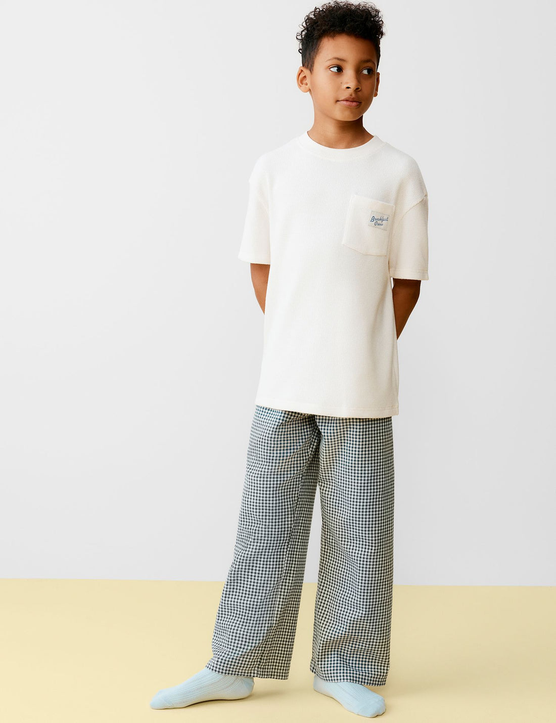 Pure Cotton Gingham Pyjama Bottoms (10-16 Yrs)