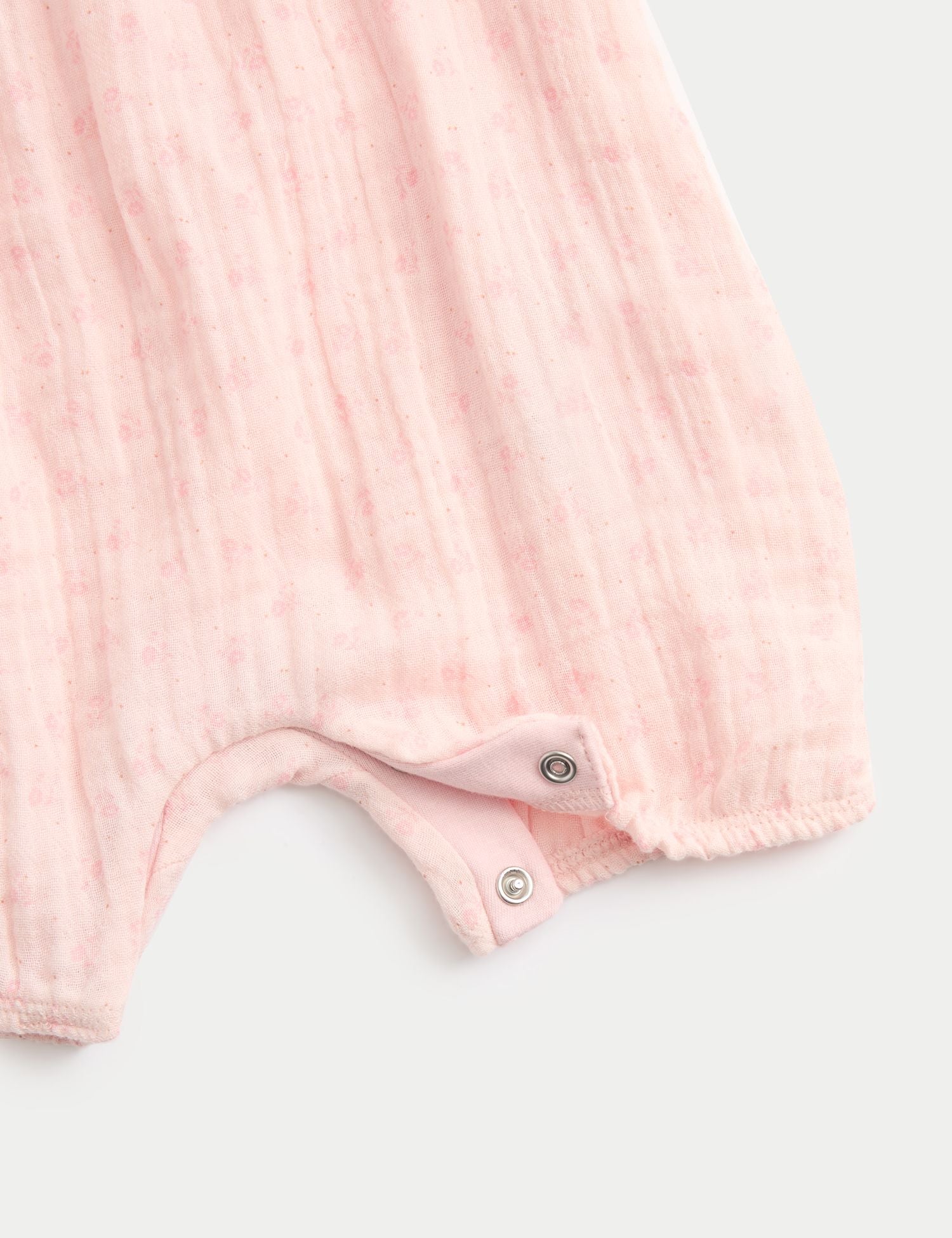 2 Piece Pink Romper with Bib (0-2 Yrs)