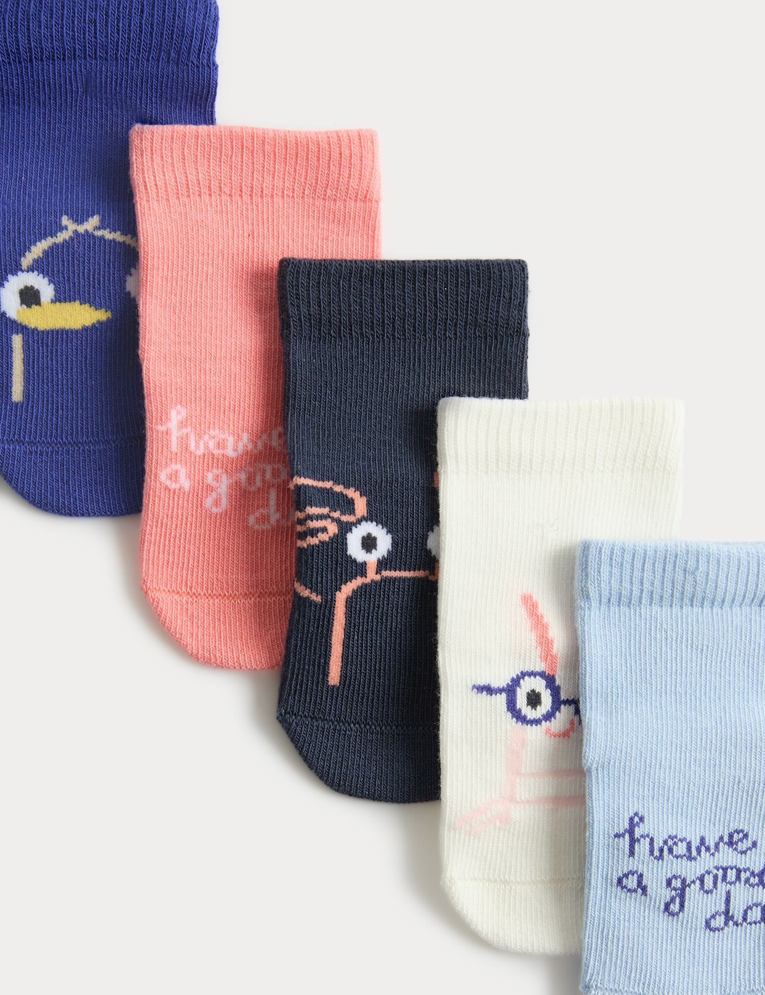 5 Pack Cotton Rich Baby Socks (0-25 Months)