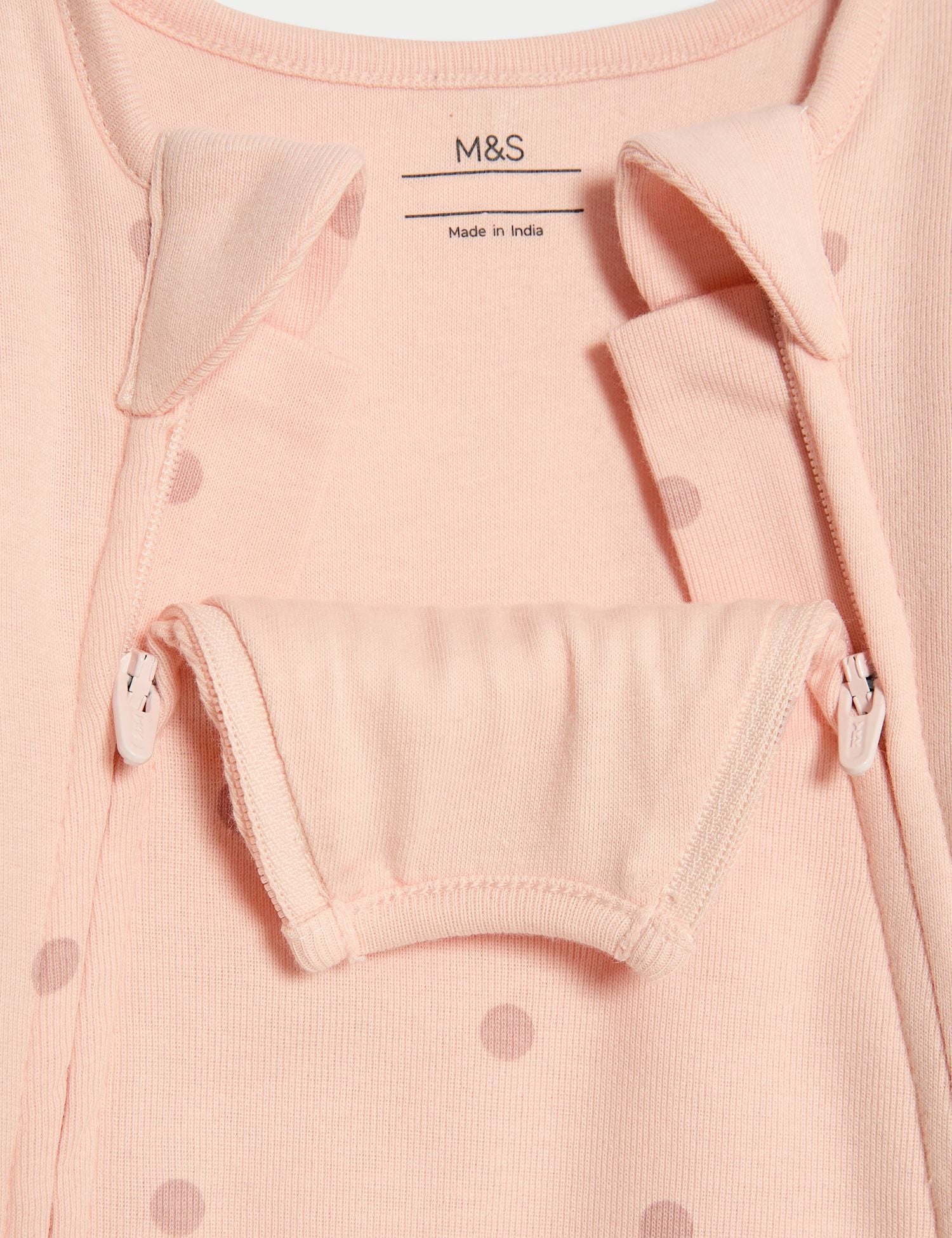 Pure Cotton 2.5 Tog Double Zip Sleepsuit (0-12 Mths)