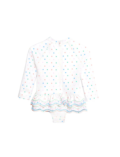 2 Piece Polka Dot Swimsuit with Hat (0-5 Yrs)