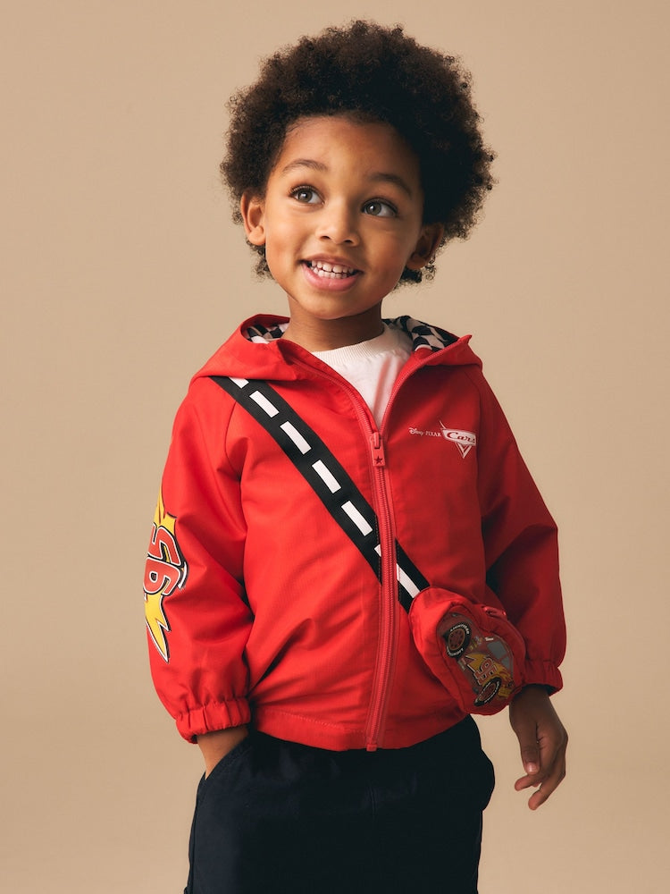 Red Cars Bag Pocket Cagoule Jacket