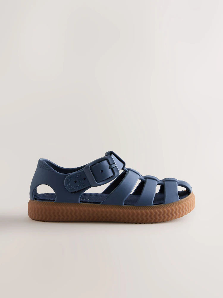 Navy Comfort Sole Fisherman Sandals