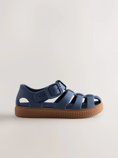 Navy Comfort Sole Fisherman Sandals