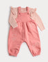 2pc Cotton Rich Jersey Dungarees with Top (0-3 Yrs) - PINK MIX / 12-18 Months