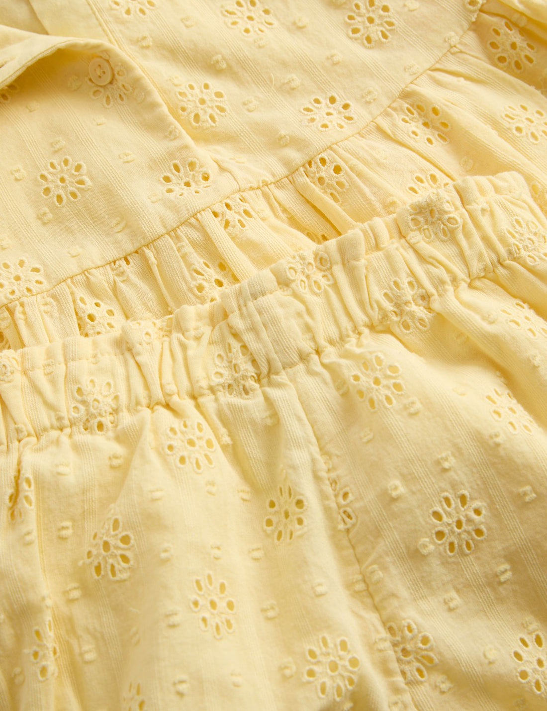 2 Piece Pure Cotton Blouse and Bloomers (0-3 Yrs) - YELLOW / 12-18 Months
