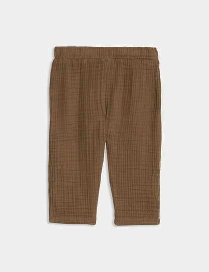 Pure Cotton Double Cloth Trousers (0-6 Yrs)