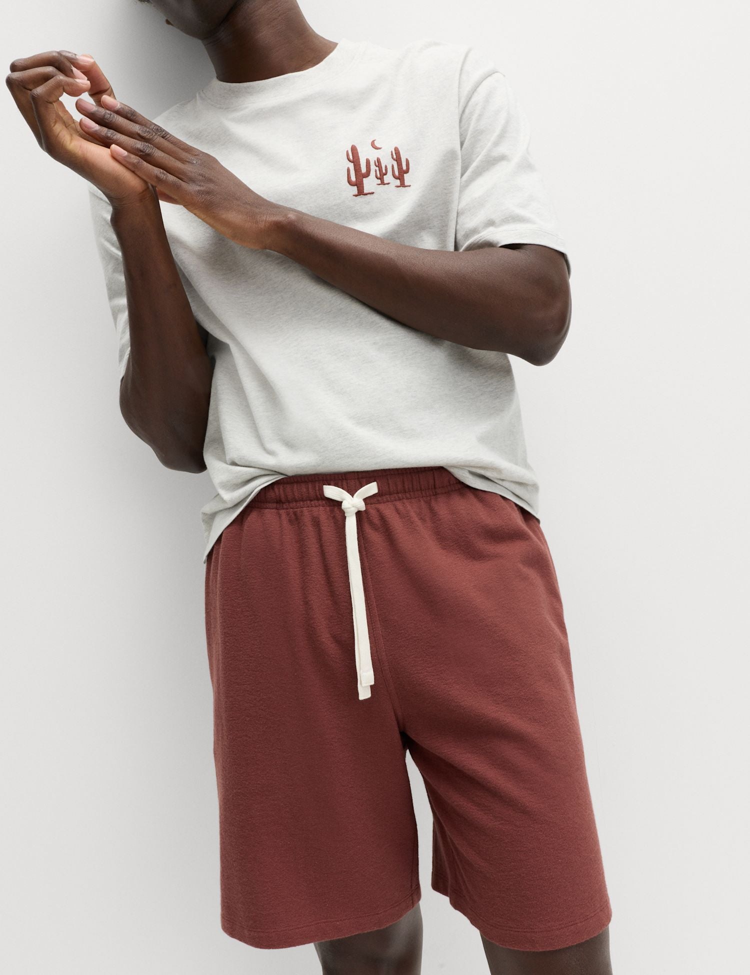 Pure Cotton Cactus Embroidery Pyjama Set