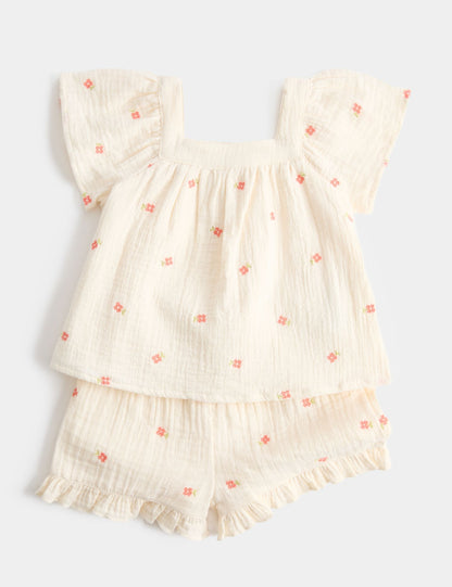 2Pc Blouse And Short