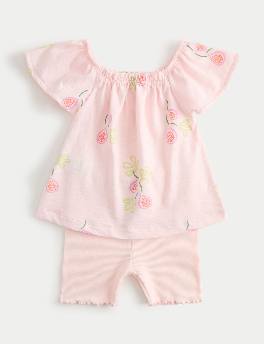 2 Piece Top & Bottom Outfit (0-5 Yrs) - PINK / 12-18 Months