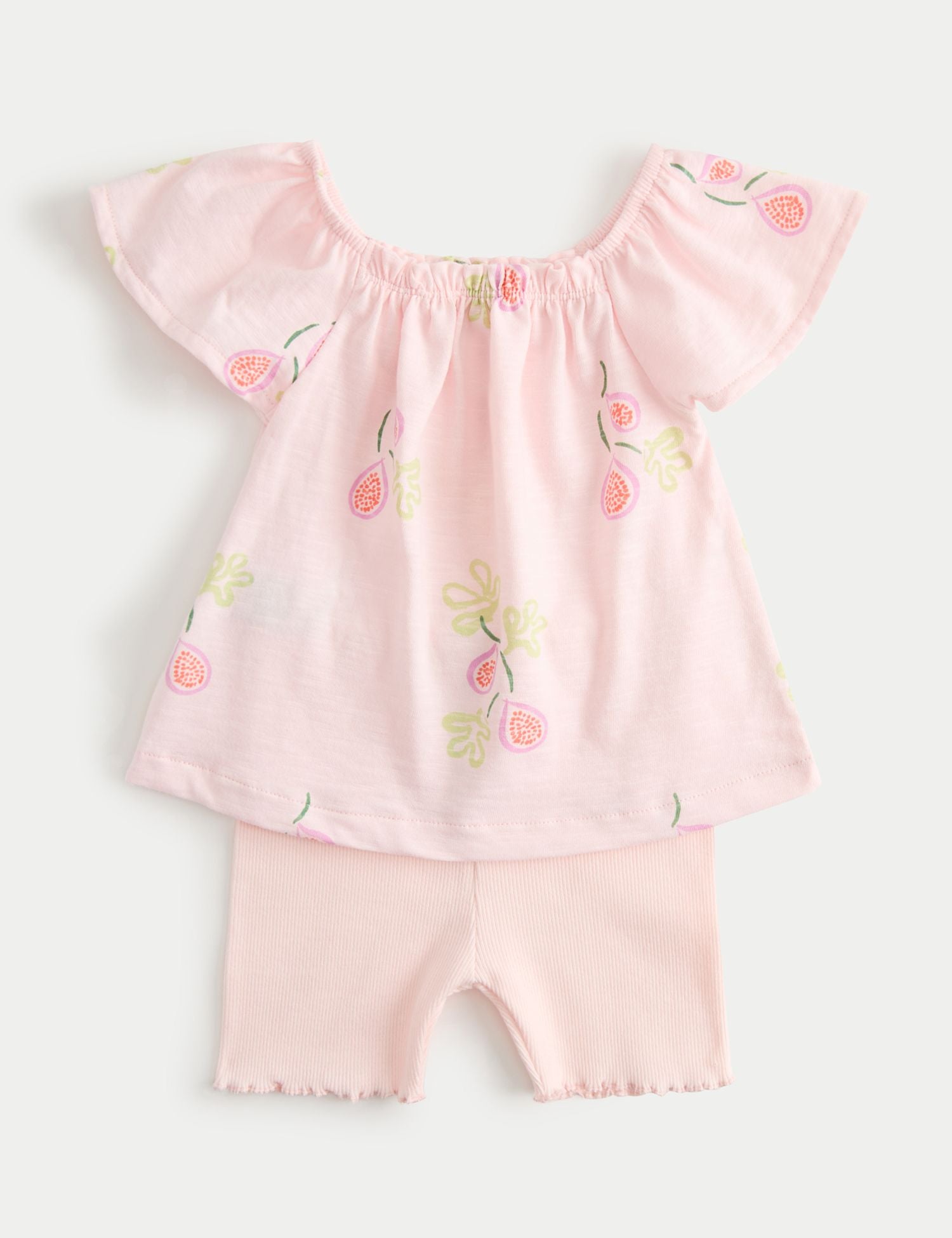 2 Piece Top &amp;amp; Bottom Outfit (0-5 Yrs) - PINK / 12-18 Months