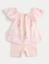 2 Piece Top &amp; Bottom Outfit (0-5 Yrs) - PINK / 12-18 Months
