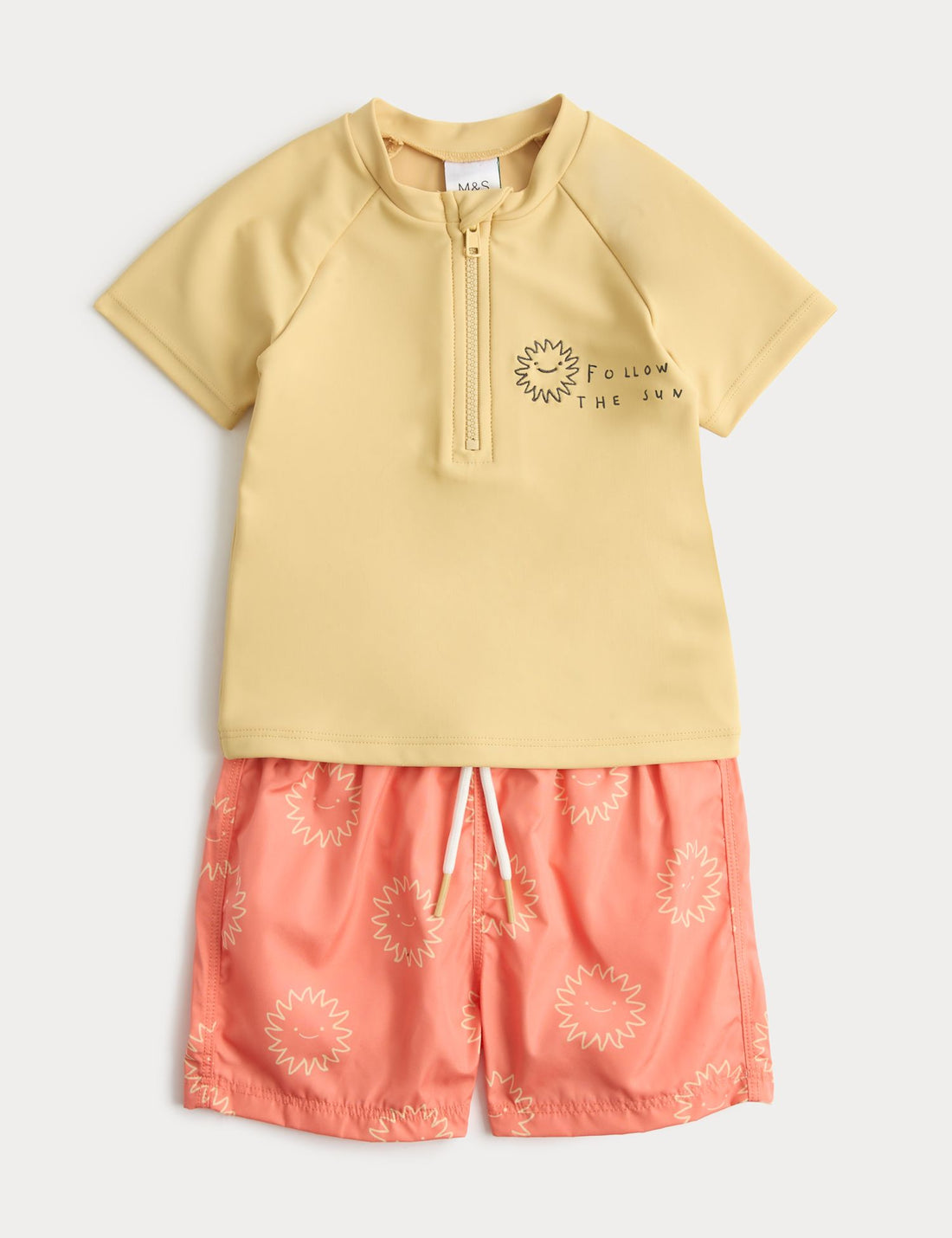 Follow The Sun Rash Vest &amp; Swim Shorts (0-5 Yrs)