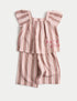 2 Piece Pure Cotton Stripe Outfit (0-5 Yrs) - BROWN MIX / 12-18 Months