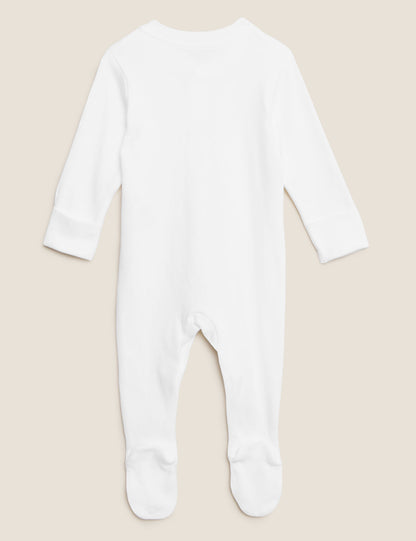 5 Pack Pure Cotton Sleepsuits (5lbs-3 Yrs)