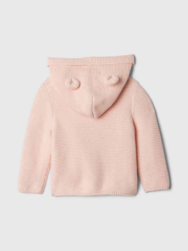 Baby Bear Cardigan - Milkshake Pink / 12-18M